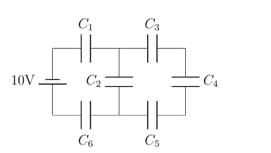 charge stored on capacitor C4