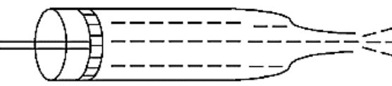 Figure below shows a liquid being pushed out of the tube by a piston having area of cross section 2.0 cm2.