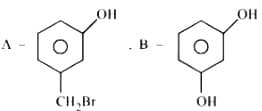  A' and ' B ' formed in the following set of reactions are:\