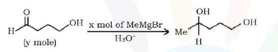  ratio x/y on completion of 