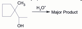 Find out the major product for the following reaction.