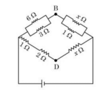 Potential difference between B and D