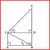  √3 (BE) = 4 (AB). If the area of ΔCAB is √2