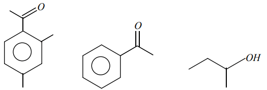 Molecules giving haloform