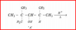 The total number of possible products formed by tertiary carbocation