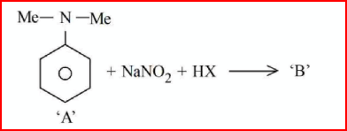NaNO2 +HX-'B'