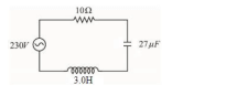 In the circuit shown in the figure, the ratio of the quality factor and the band width is__s
