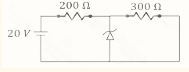 the current through Zener diode if its breakdown voltage is 5 V