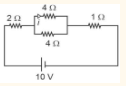 an ideal battery is connected with four resistances