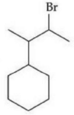 When sec-butylcyclohexane reacts with bromine