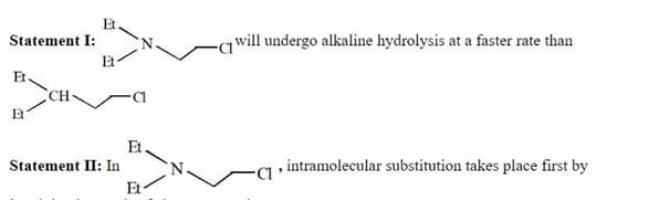  will undergo alkaline hydrolysis at a faster rate than 