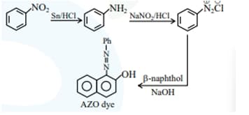  azo dye is formed