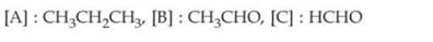 product [A], [B], and [C] in the following reaction 