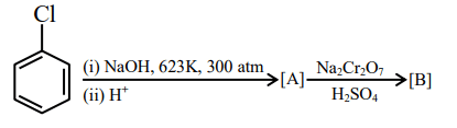 Identify the products [A] and [B] respectively in the following reaction: