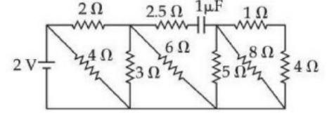 The net current flowing in the given circuit