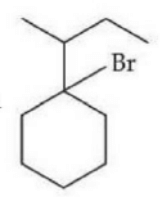 When sec-butylcyclohexane reacts with bromine