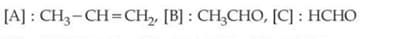 product [A], [B], and [C] in the following reaction 