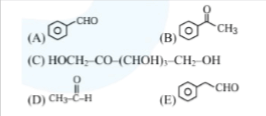 The compounds which give positive Fehling's test are:
