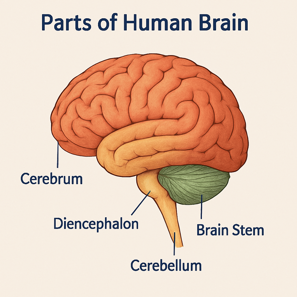 Parts of Human Brain