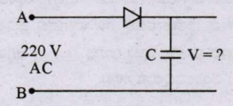 A.C supply is connected between points A and B