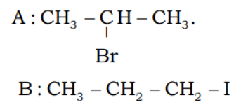 Identify A and B in the reaction