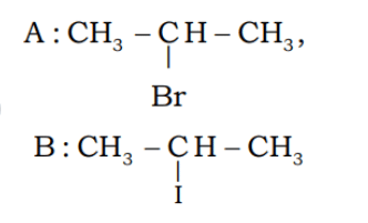 Identify A and B in the reaction