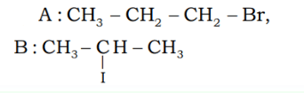 Identify A and B in the reaction