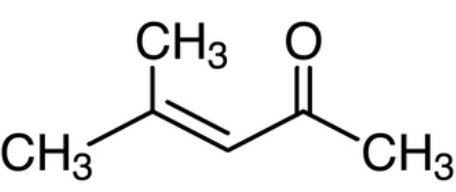 structure of 4-Methyl-3-penten-2-one