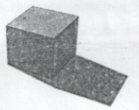 Choose the appropriate shadow pattern of this cube (below) at 3:00 p.m. in India.