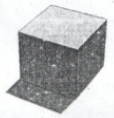 Choose the appropriate shadow pattern of this cube (below) at 3:00 p.m. in India.