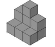 Identify the correct TOP view for the given 3D object
