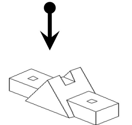 3 dimensional view of an object