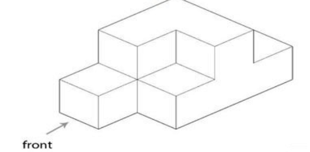 FRONT view for the given 3D object