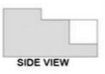 Side View of 3D object
