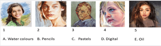 Sketches and types of colors