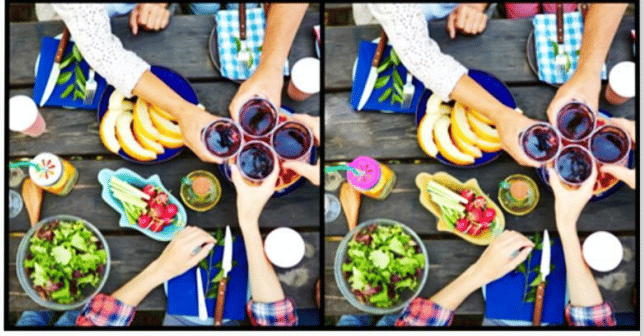 Two images with differences.