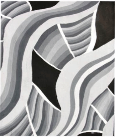 2-dimensional black and white composition