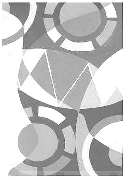 2-dimensional black and white composition