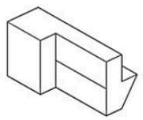 Identify the correct 3D figure from amongst the answer figures