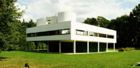 The image given below is that of Villa Savoye designed by Le Corbusier