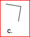 90° angle using visual judgment.