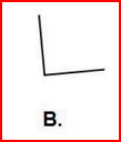 90° angle using visual judgment.