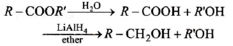 Reduction of hydrolysed product of ester by LiAlH4