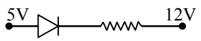 Which diode in forward biased condition