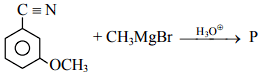 What is P in the given chemical reaction?