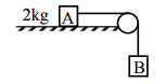 block A of mass 2 kg and the table