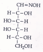 D(+) glucose reacts with hydroxylamine and yields an oxime.