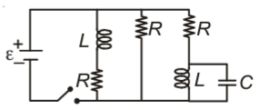 Figure shows a circuit contains three identical resistors with resistance R=9.0Ω each
