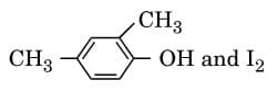 Compound A, C8H10O, is found to react with NaOI