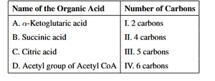 Carbon Counting in Organic Acids